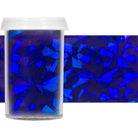 TRANSFER FOIL - nailartová dekorační folie 1,5m -Blue