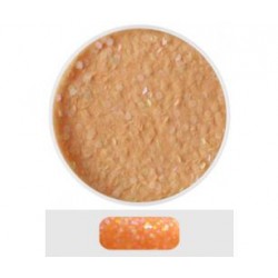 Glitterový akryl pudr 5 ml č.10 - oranžový s holografickými 