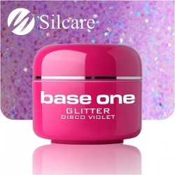 UV gel Base One Glitter 5 ml - Disco Violet