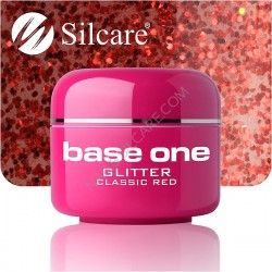 UV gel Base One Glitter 5 ml - Classic Red