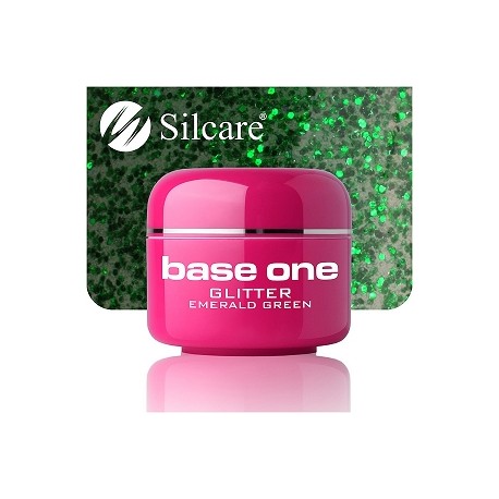 UV gel Base One Glitter 5 ml - Emerald Green