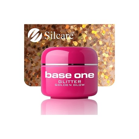 UV gel Base One Glitter 5 ml - Golden Glow