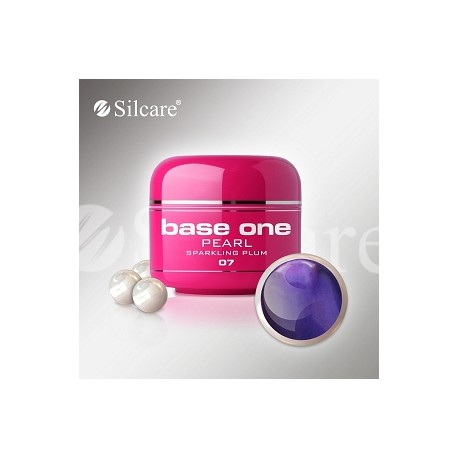 SILCARE UV gel Base One Pearl 5 ml - 07 Sparkling Plum