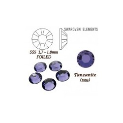 SWAROVSKI ELEMENTS velikost SS5 barva TANZANITE (539). Balení 45Ks