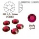 SWAROVSKI ELEMENTS velikost SS5 barva RUBY (501) . Balení 45Ks